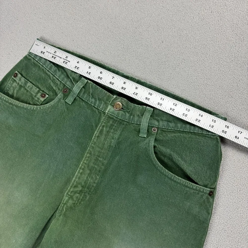 Levis Jeans Mens Size 32x32 Vintage Green Faded 560 Loose Taper Made in USA